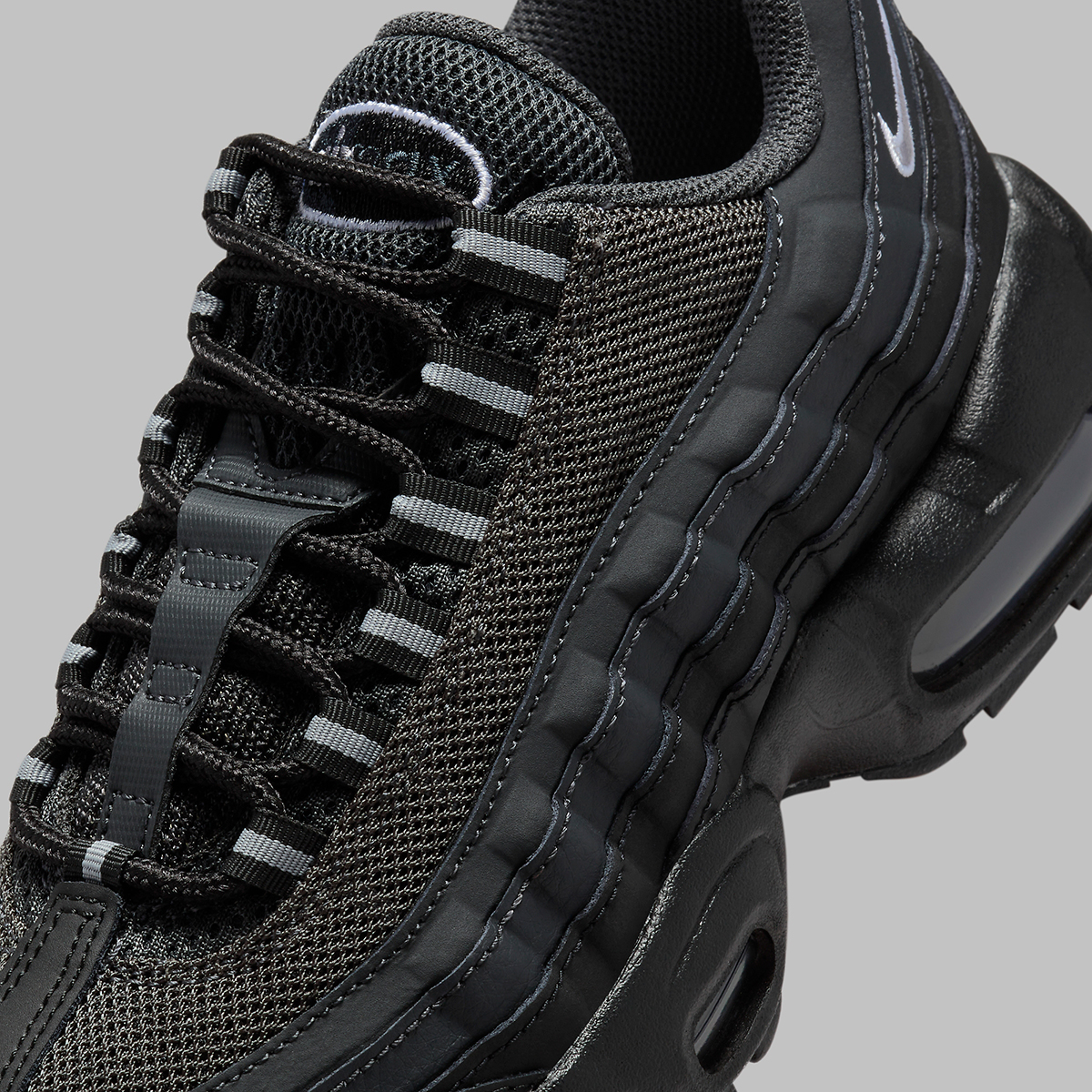 Nike Air Max 95 Gs Black Silver 1