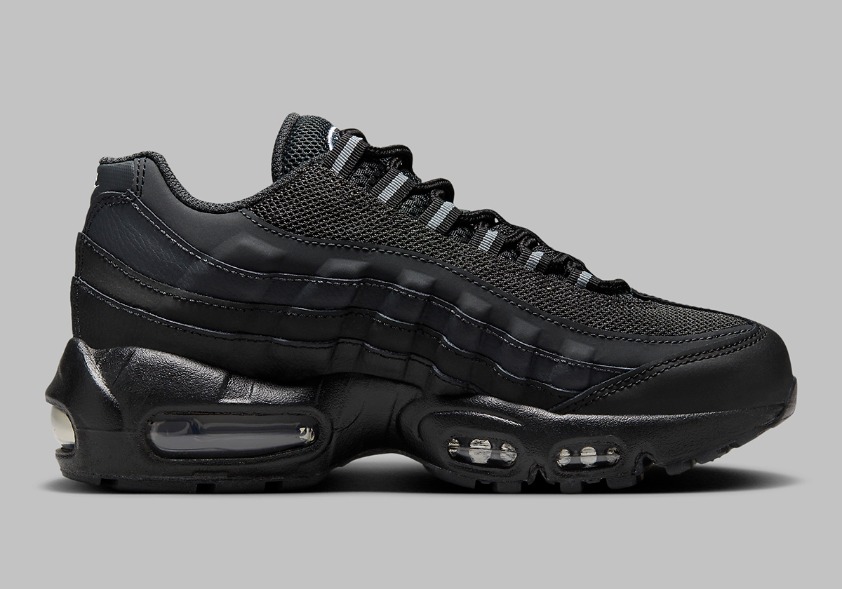 Nike Air Max 95 Gs Black Silver 4