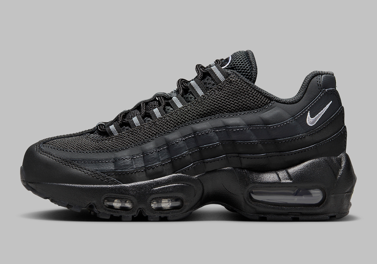 Nike Air Max 95 Gs Black Silver 8