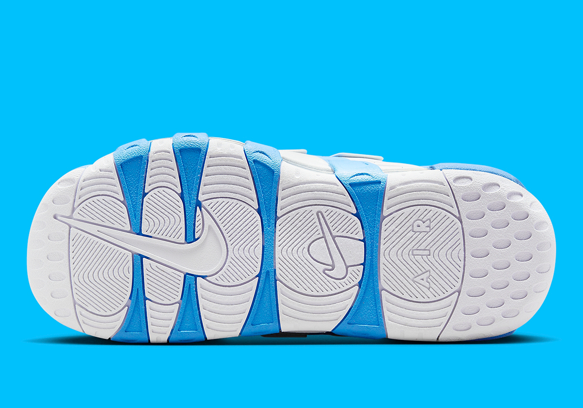 Nike Air More Uptempo Slides Dark Powder Blue White Fd9884 400 4