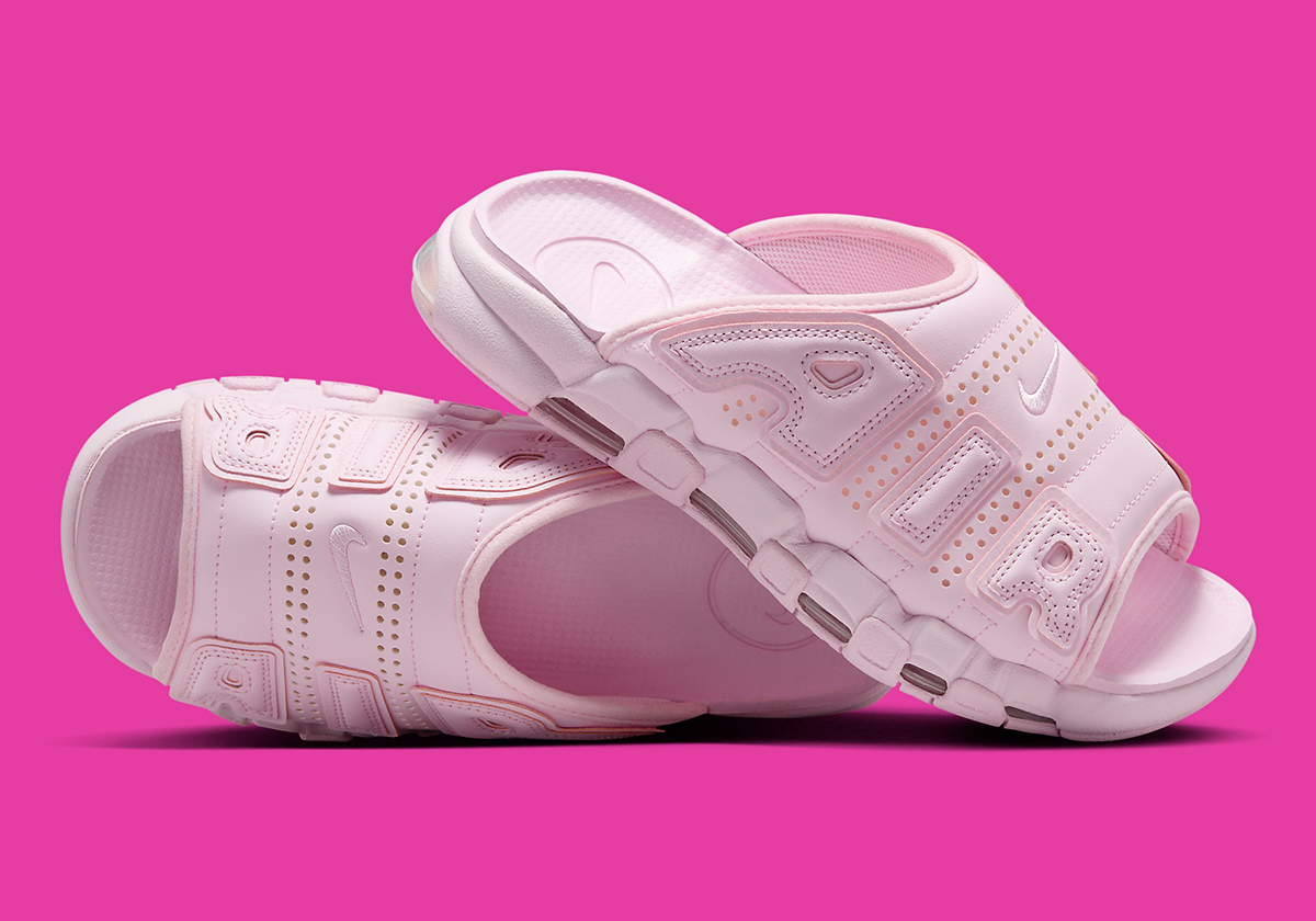 Nike Air More Uptempo Slides Pink Fj2597 600 2