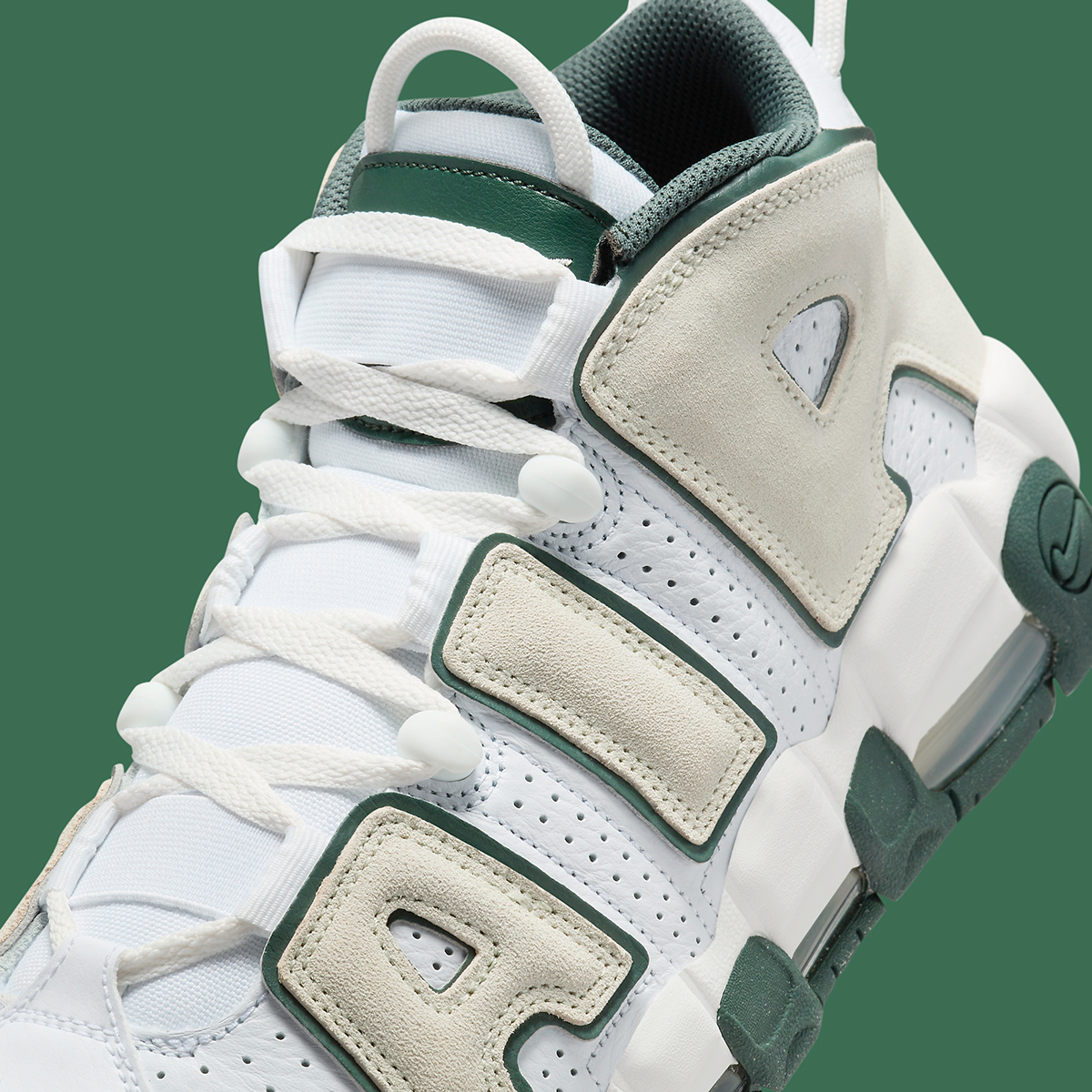 Nike Air More Uptempo White Sea Glass Vintage Green 6