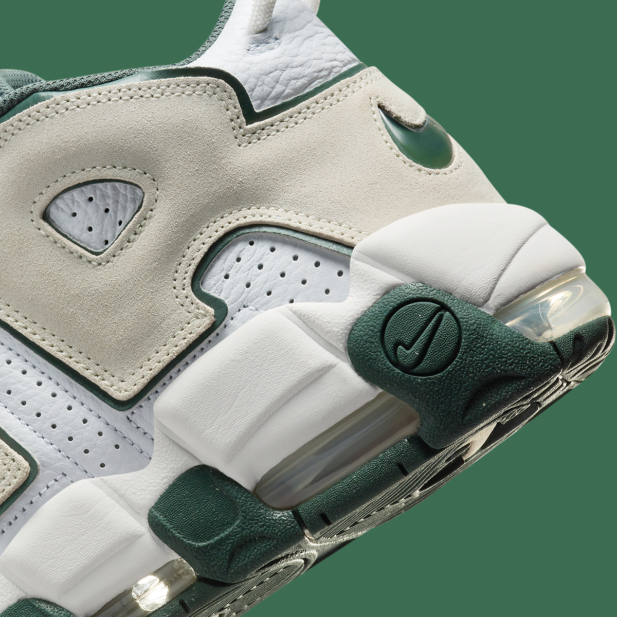 Nike Air More Uptempo White Sea Glass Vintage Green 9