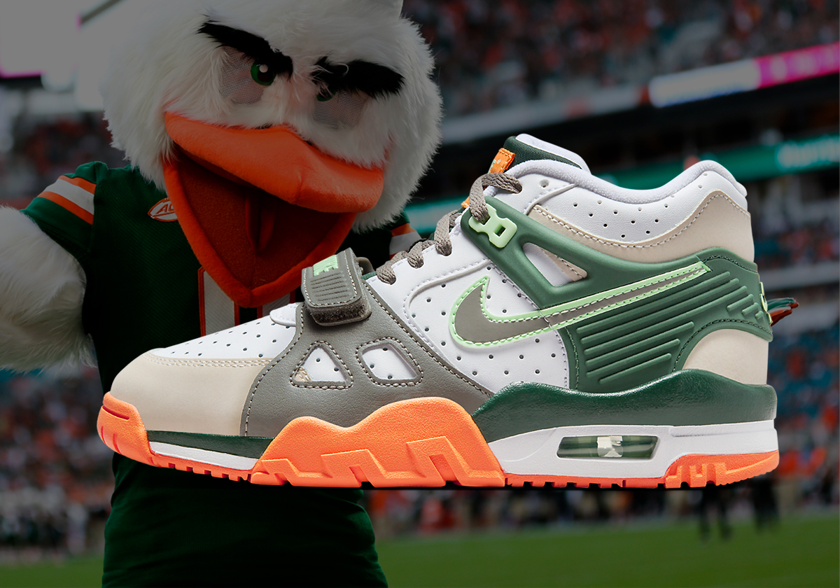 Nike Debuts A "Hurricanes" Air Trainer 3 As Miami Alum Face Off In Super Bowl