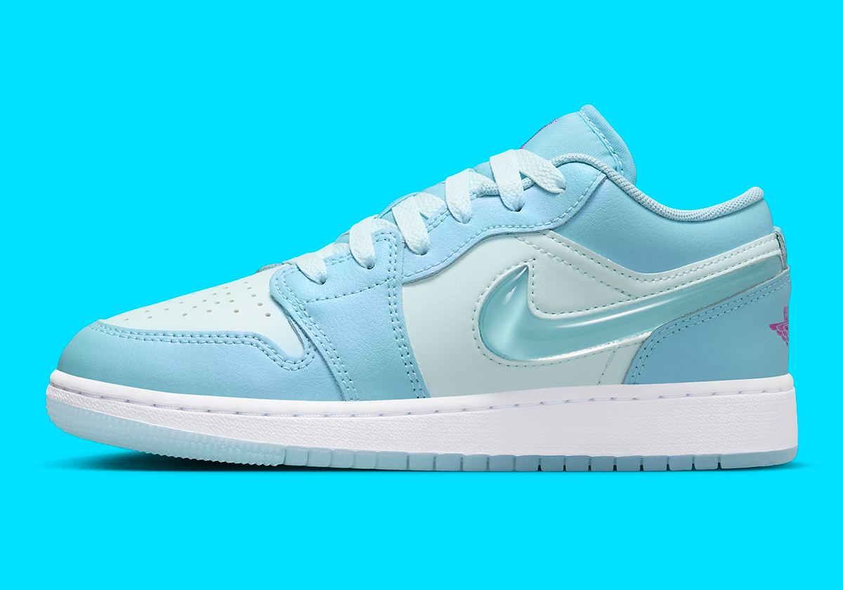 Air Jordan 1 Low Gs Aquarius Blue Glacier Blue Hyper Violet Fn7366 400 7