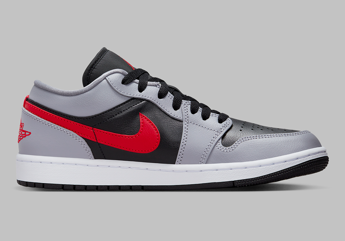 Air Jordan 1 Low Womens Cement Grey Black Fire Red Fz4183 002 6