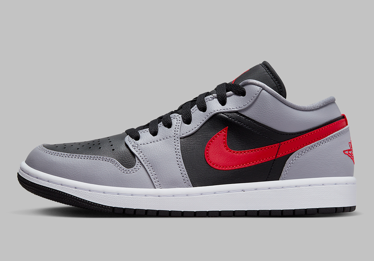 Air Jordan 1 Low Womens Cement Grey Black Fire Red Fz4183 002 8