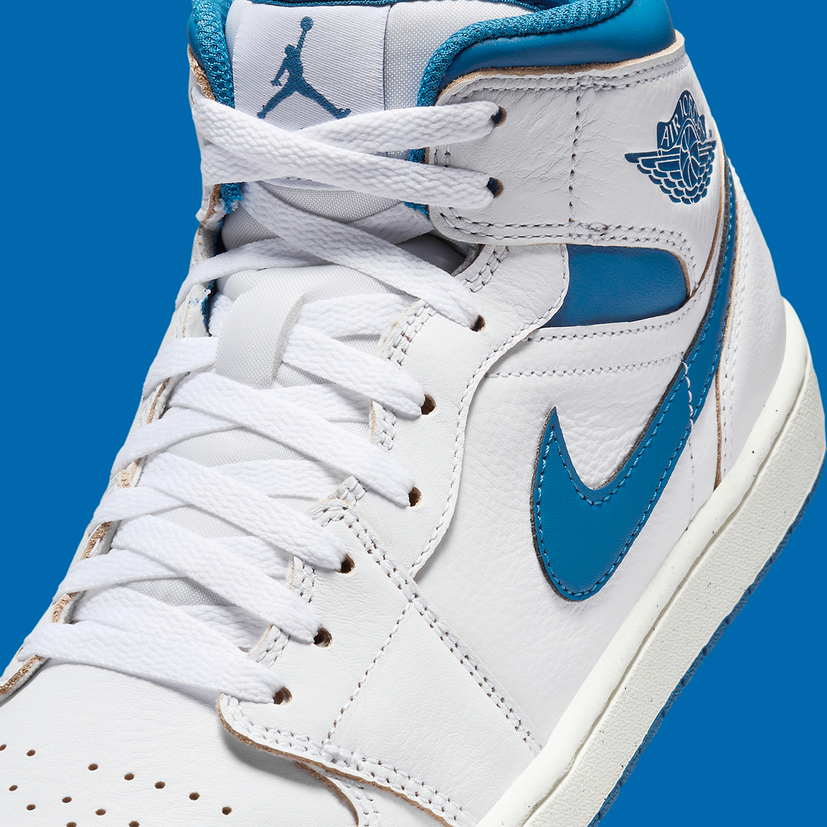 Air Jordan 1 Mid White Industrial Blue Fn5215 141 6