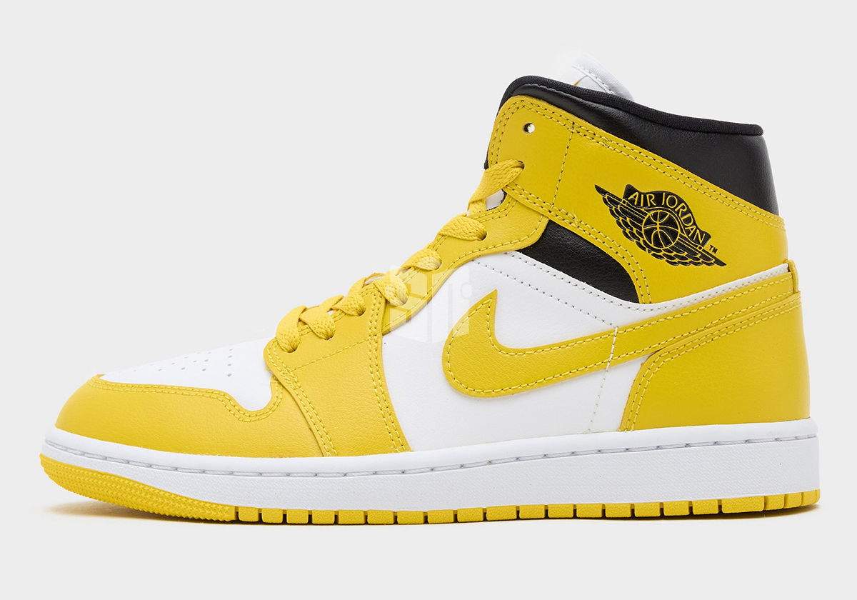 Air Jordan 1 Mid Womens White Vivid Sulfur Black Bq6472 170 2