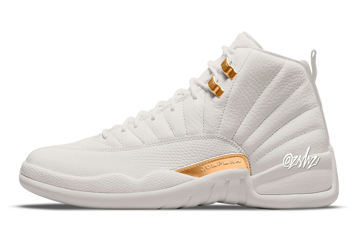 Air Jordan 12 Womens Phantom Metallic Gold White Fd9101 007 3