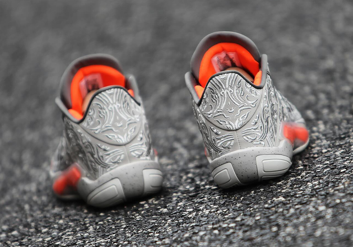 Air Jordan 38 Low Grey Orange Torch 2