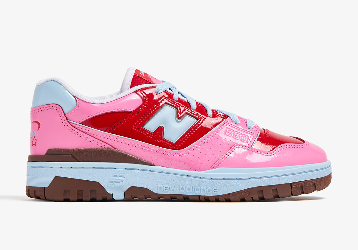 New Balance 550 Patent Pink Red Bb550ykc 2