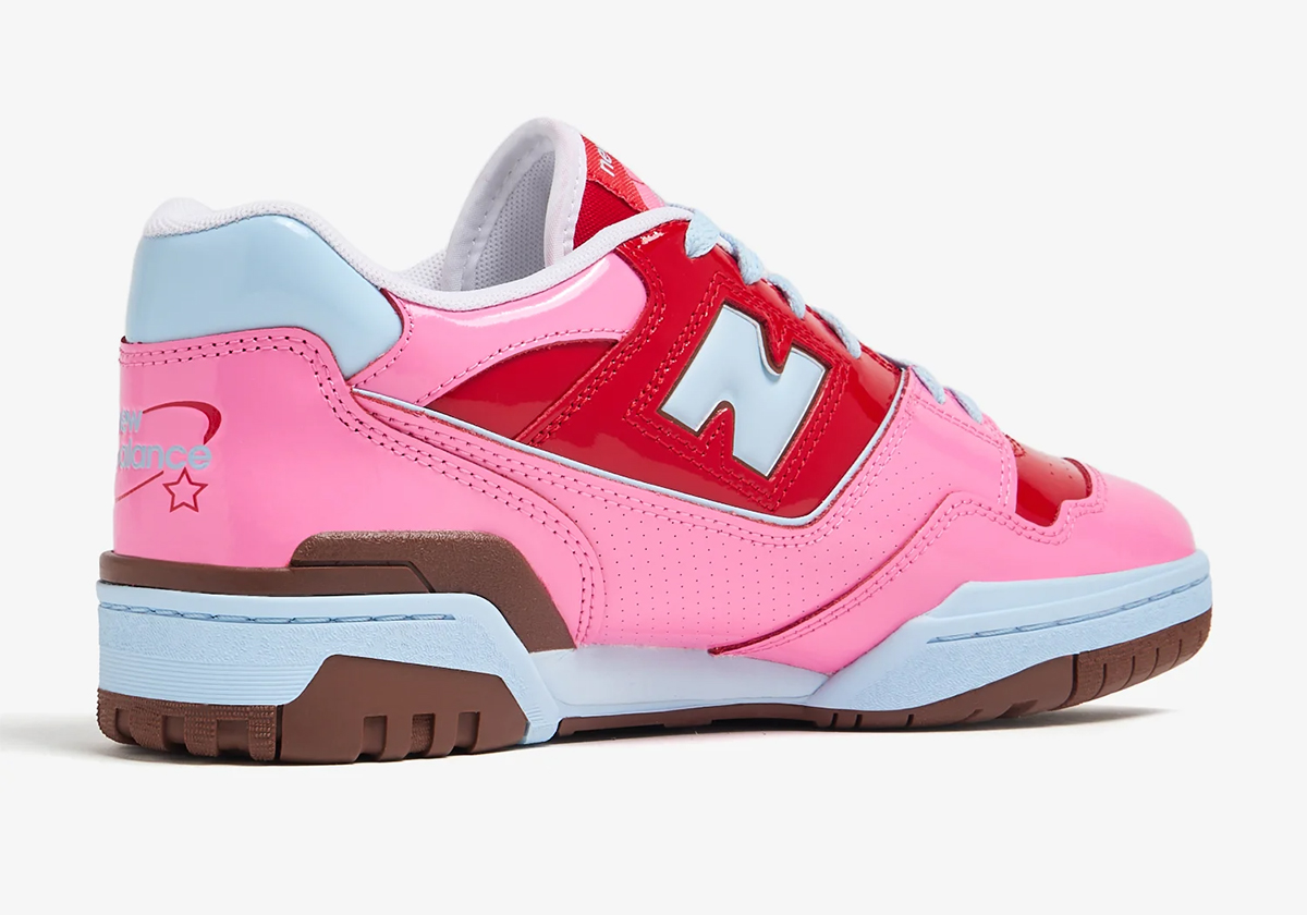 New Balance 550 Patent Pink Red Bb550ykc 4