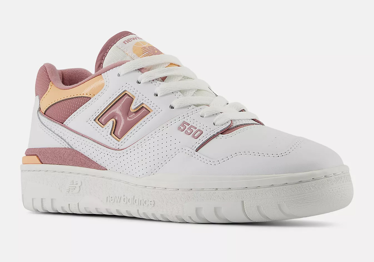 The New Balance 550 Wears A “Rosewood/Hazy Peach” Mix