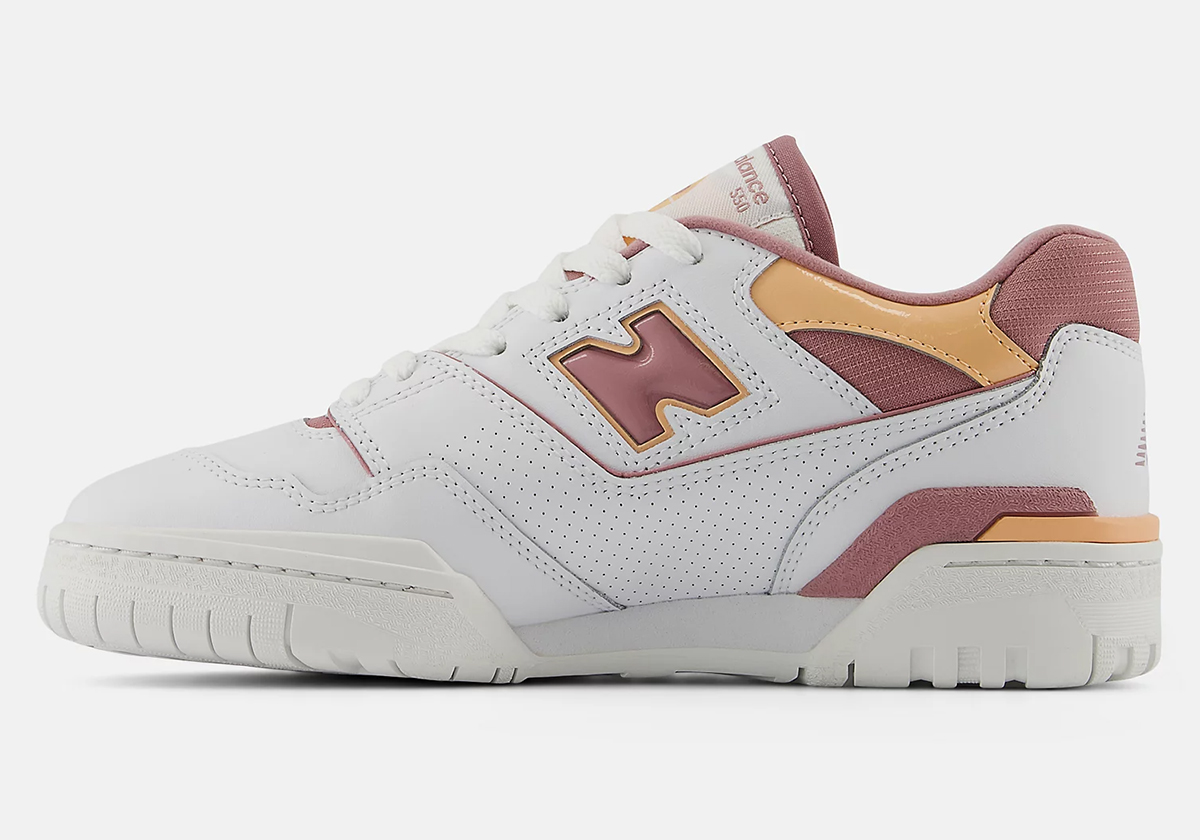 New Balance 550 Womens White Rosewood Hazy Peach Bbw550ea 3