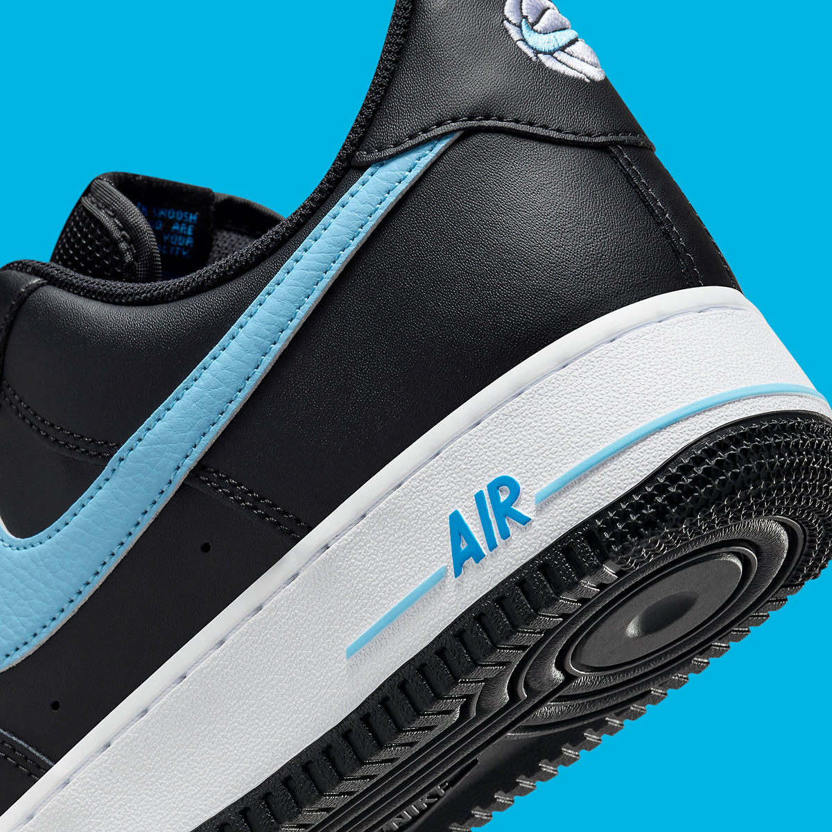 Nike Air Force 1 Low Black University Blue Hf3839 001 3