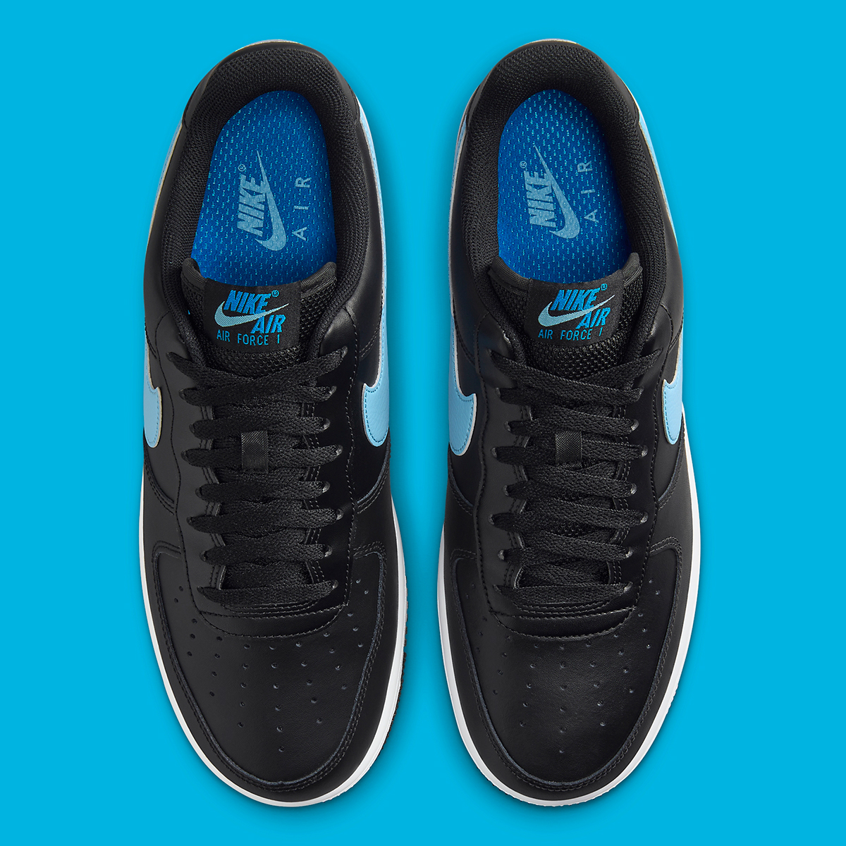 Nike Air Force 1 Low Black University Blue Hf3839 001 9