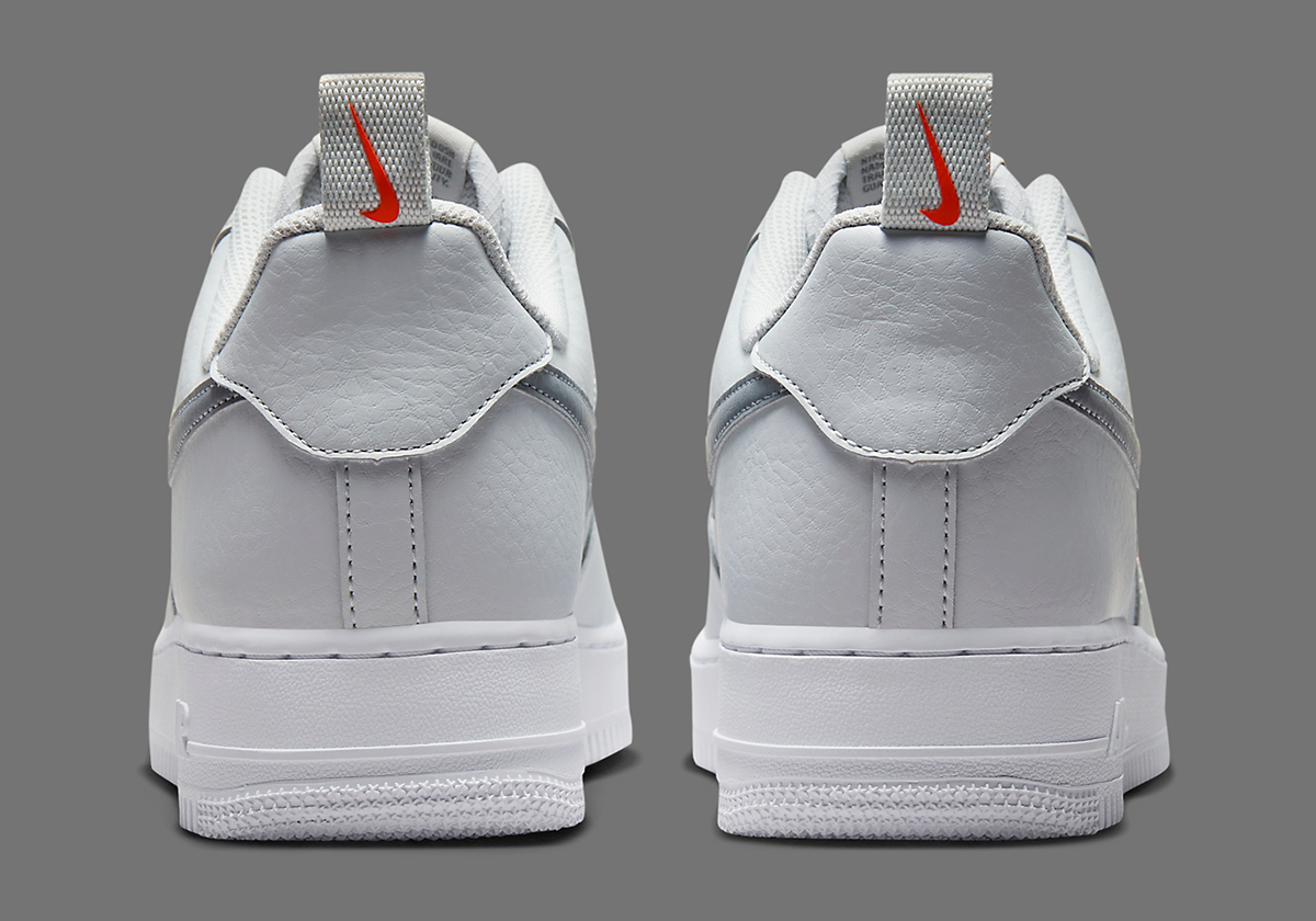 Nike Air Force 1 Low White Grey Orange Hf3836 001 7