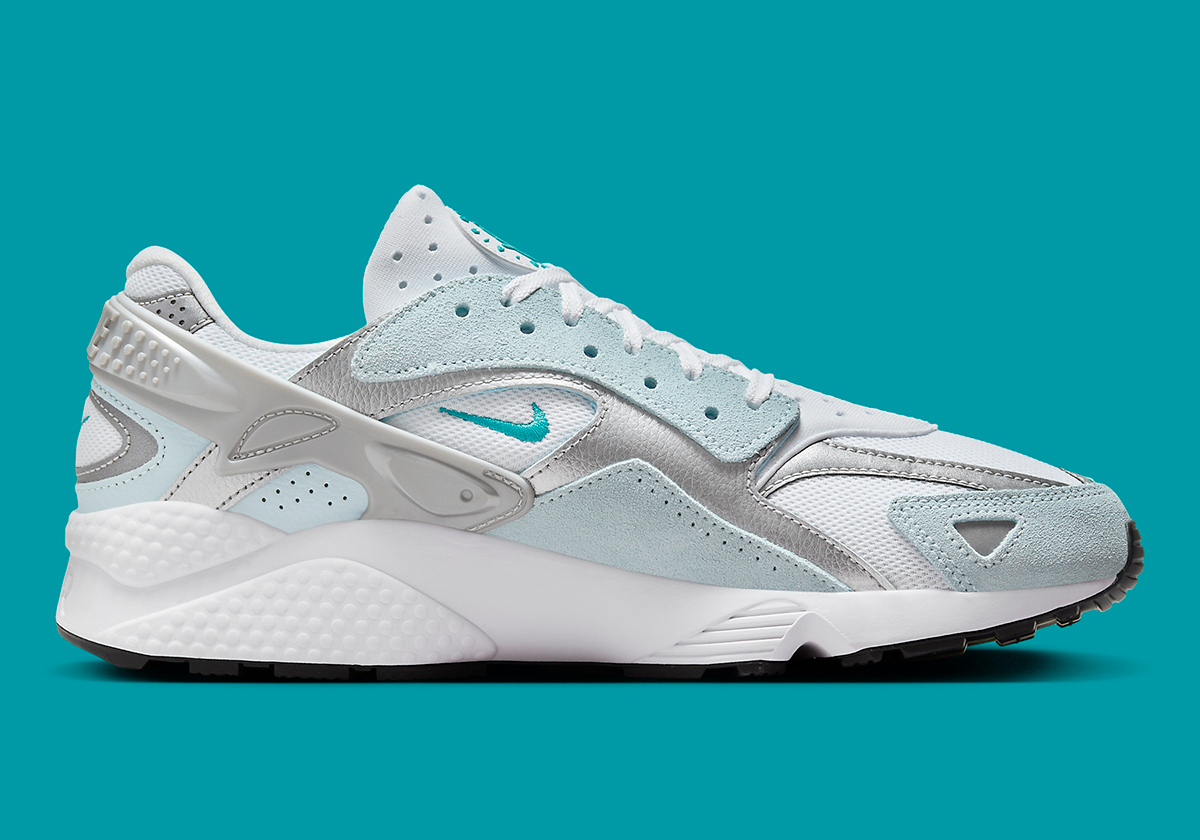 Nike Air Huarache Runner White Glacier Blue Dusty Cactus Metallic Silver Dz3306 103 6