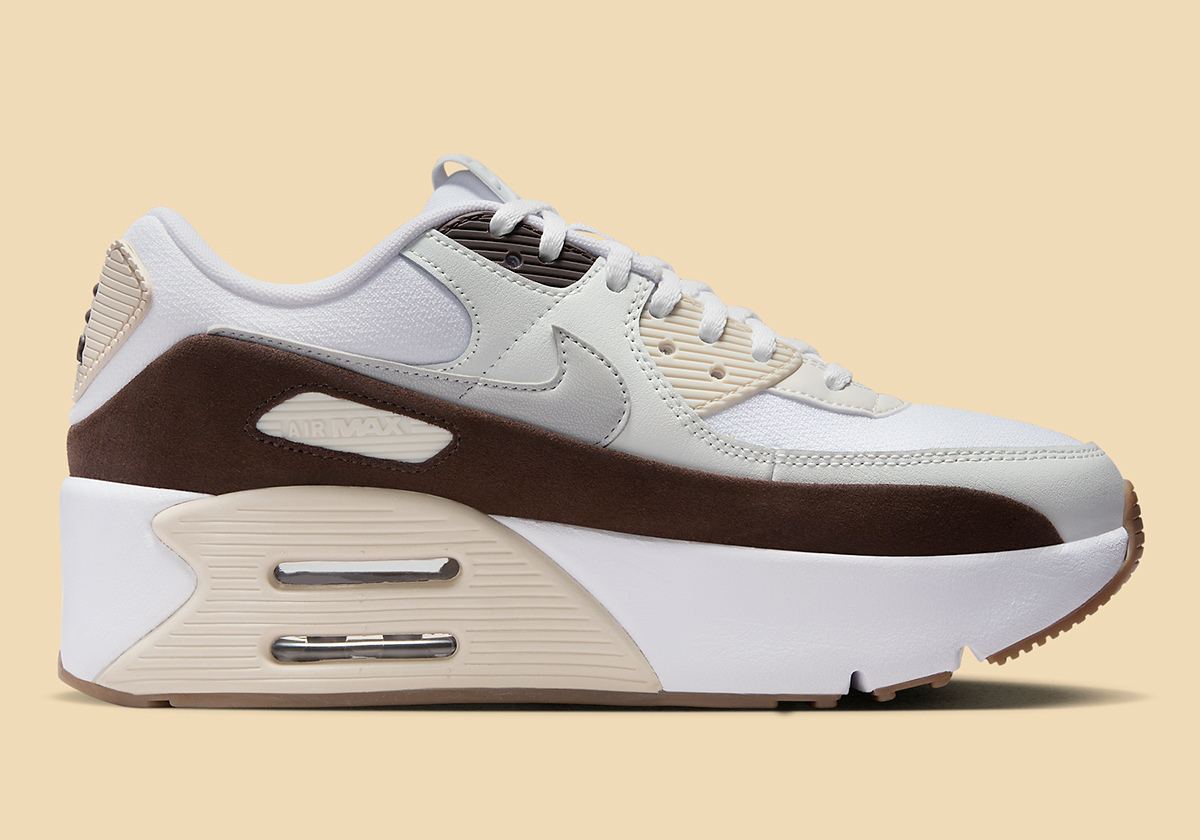 Nike Air Max 90 Lv8 White Brown Tan Fd4328 102 5