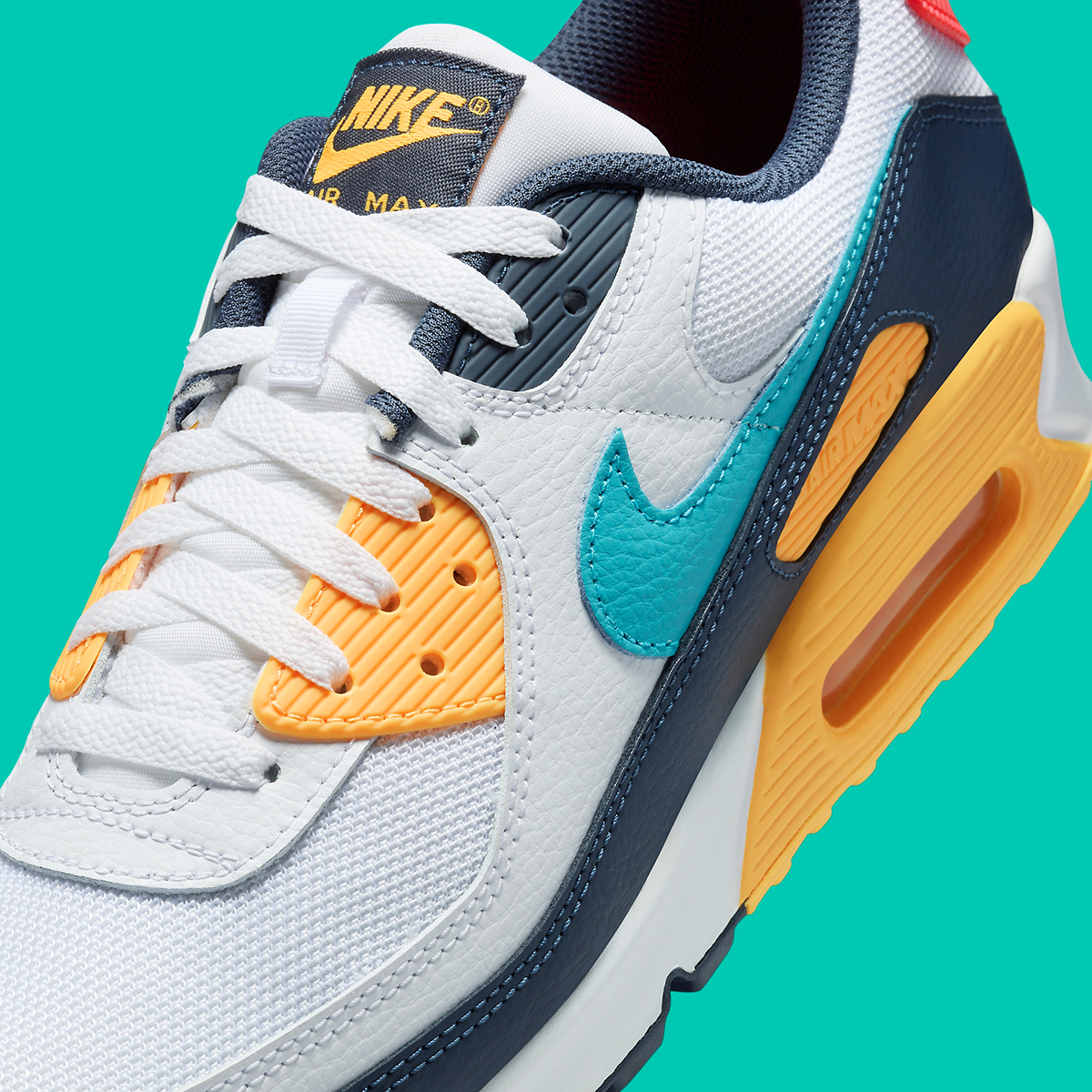 Nike Air Max 90 White University Gold Dusty Cactus Hf4860 100 1