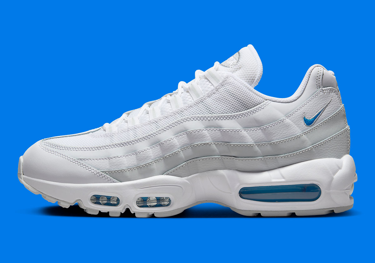 Nike Air Max 95 White Grey Photo Blue Hf0121 1006