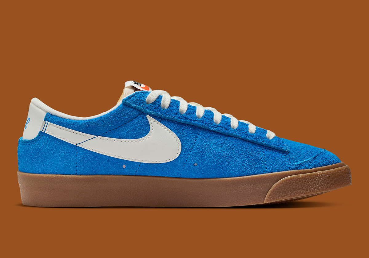 Nike Blazer Low 77 Blue Suede Gum Fq8060 400 3