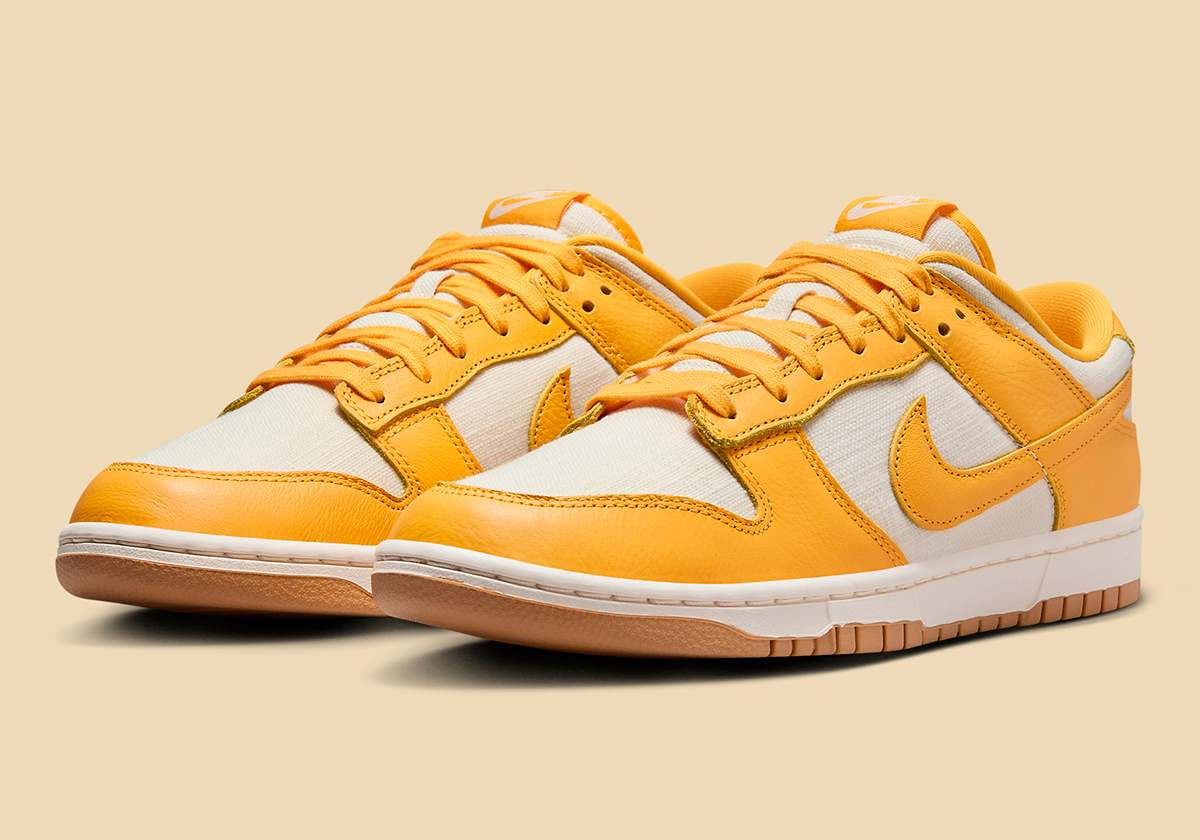 The Nike Dunk Low "University Gold" Wears A Hemp Base