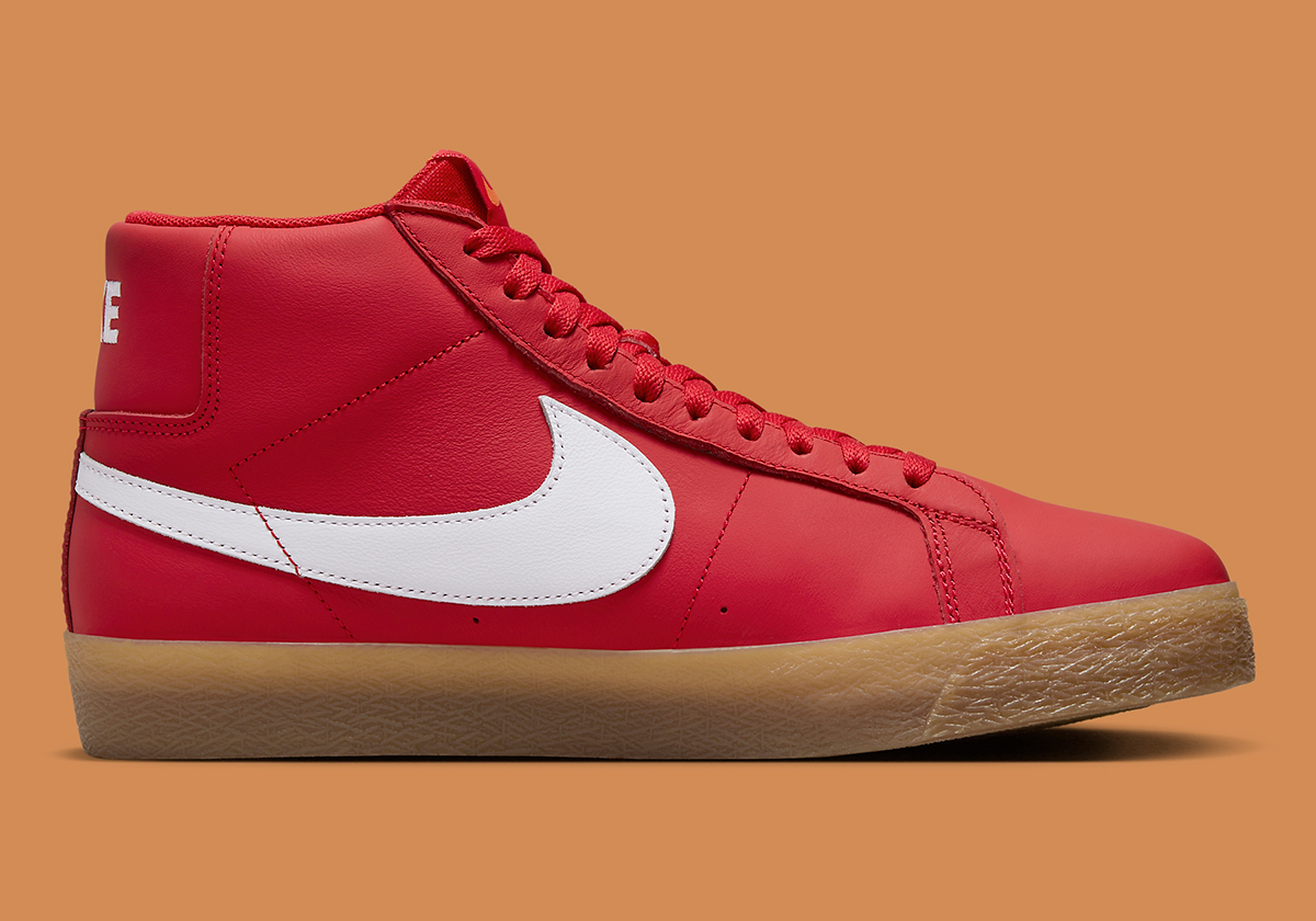 Nike Sb Blazer Mid Orange Label Red Gum Fj1680 600 1