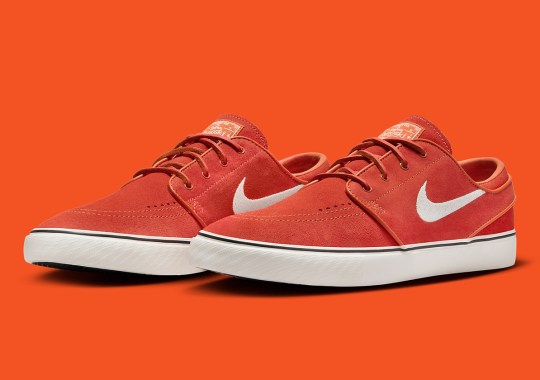 “Rugged Orange” Suede Takes Over The Nike SB Stefan Janoski