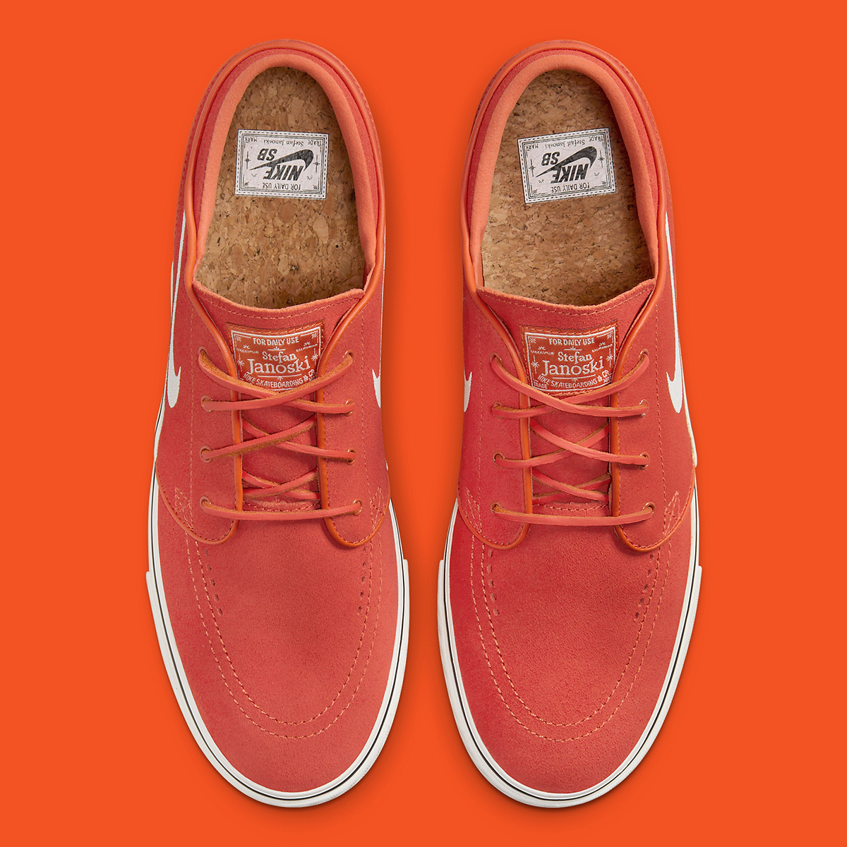 Nike Sb Stefan Janoski Orange Suede Fd6757 800 9