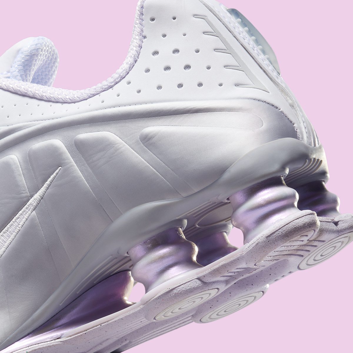 Nike Shox R4 Metallic Silver White Light Purple Hf5076 100 5