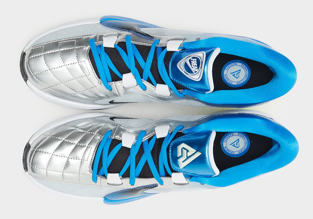 Nike Zoom Freak 5 Silver Blue Football Club 6