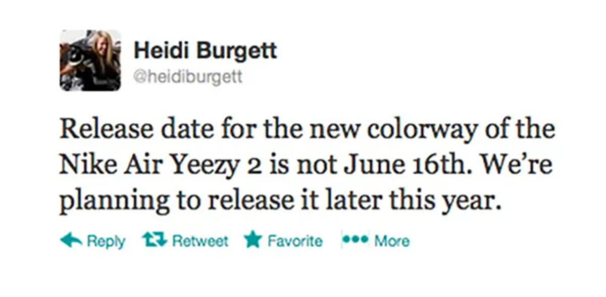 Red October Yeezy 2 Tweet