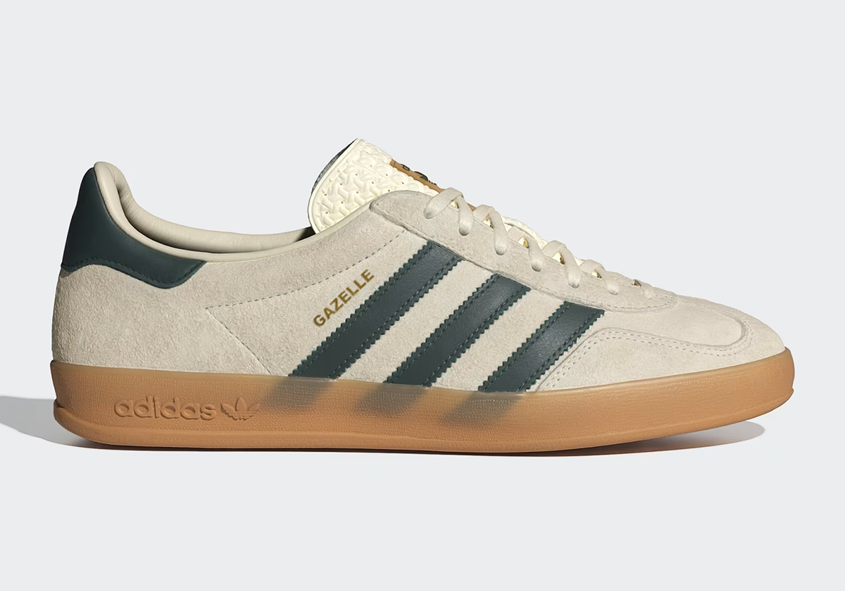 Adidas Gazelle Indoor Cream White Collegiate Green Gum Ih7502 1