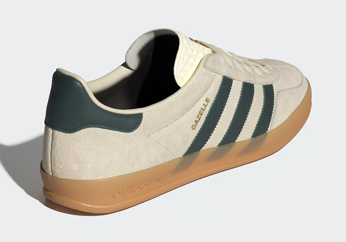 Adidas Gazelle Indoor Cream White Collegiate Green Gum Ih7502 3