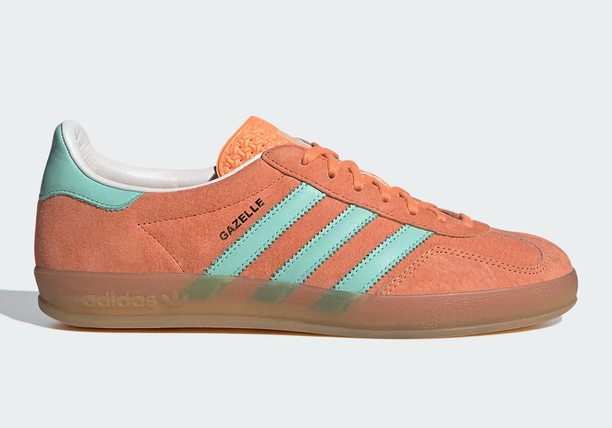 Adidas Gazelle Indoor Easy Orange Clear Mint Gum Ih7549 2