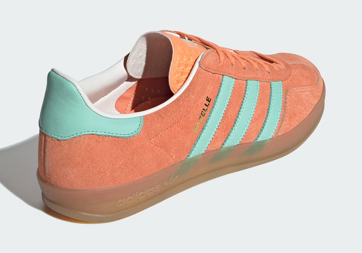 Adidas Gazelle Indoor Easy Orange Clear Mint Gum Ih7549 4