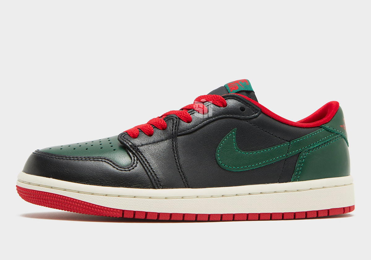 Air Jordan 1 Low Og Black Gorge Green Varsity Red Cz0775 036 6