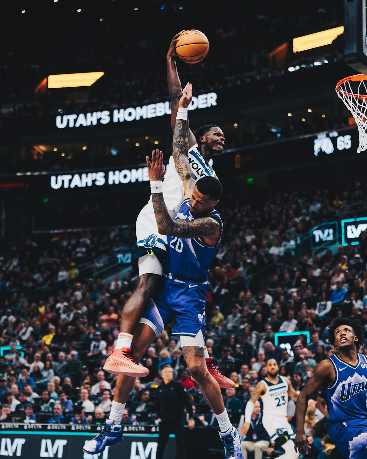 Anthony Edwards Dunk On John Collins