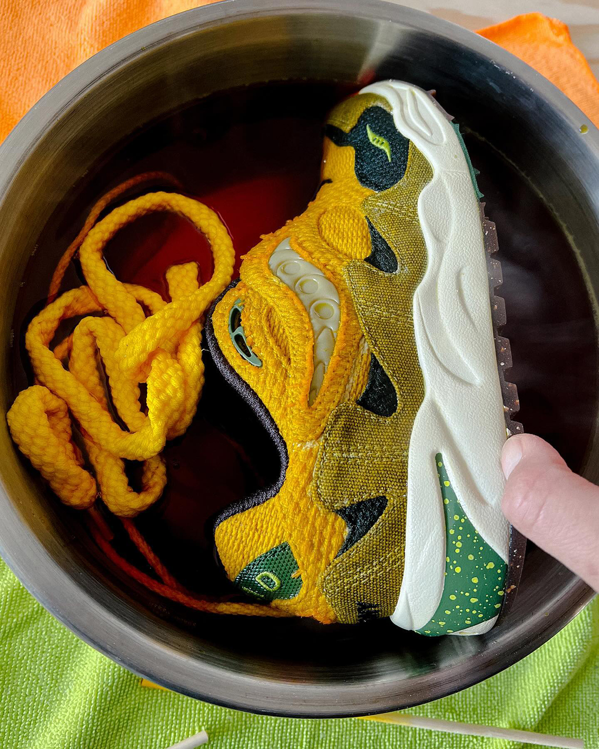 Bodega Saucony Grid Shadow 2 Jaunt Woven Dip Dye Custom 7