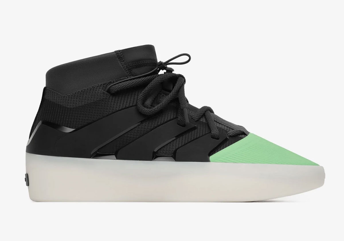 Fear Of God Athletics Adidas Basketball  1 Miami Carbon Miami Green Ih5908 6