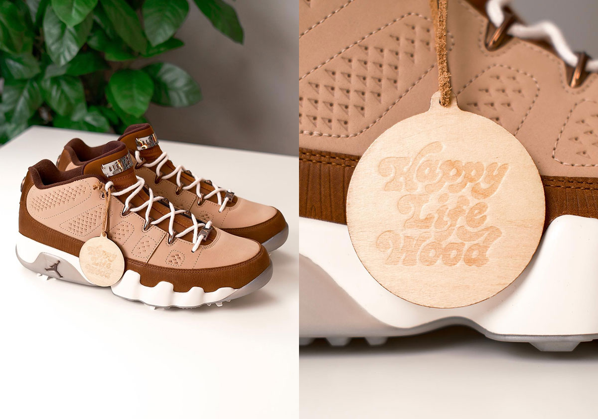 Jordan Brand Collaborates With Happy Life Wood For The Air Jordan 9 Golf