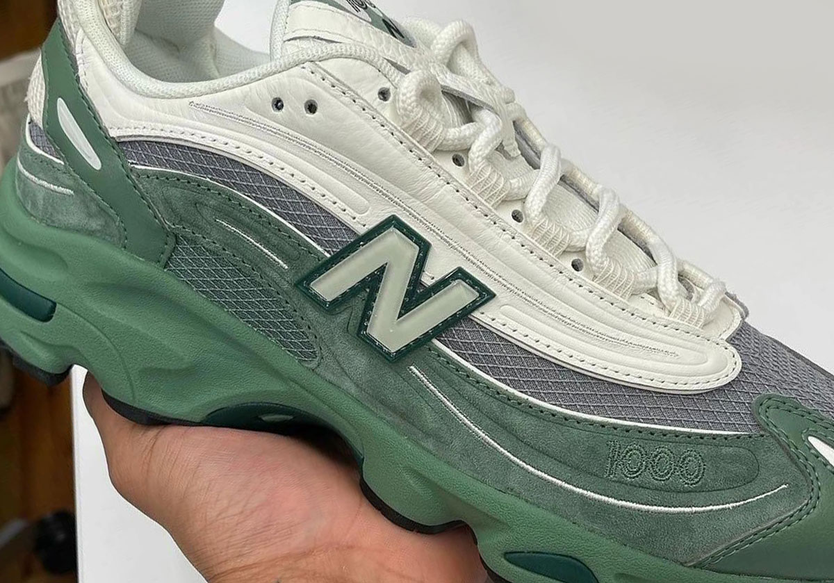 The New Balance 1000 Surfaces In Split "Green/Grey"