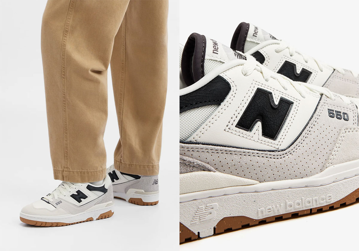 The New Balance 550 "Sea Salt" Proudly Wear Distressed Details