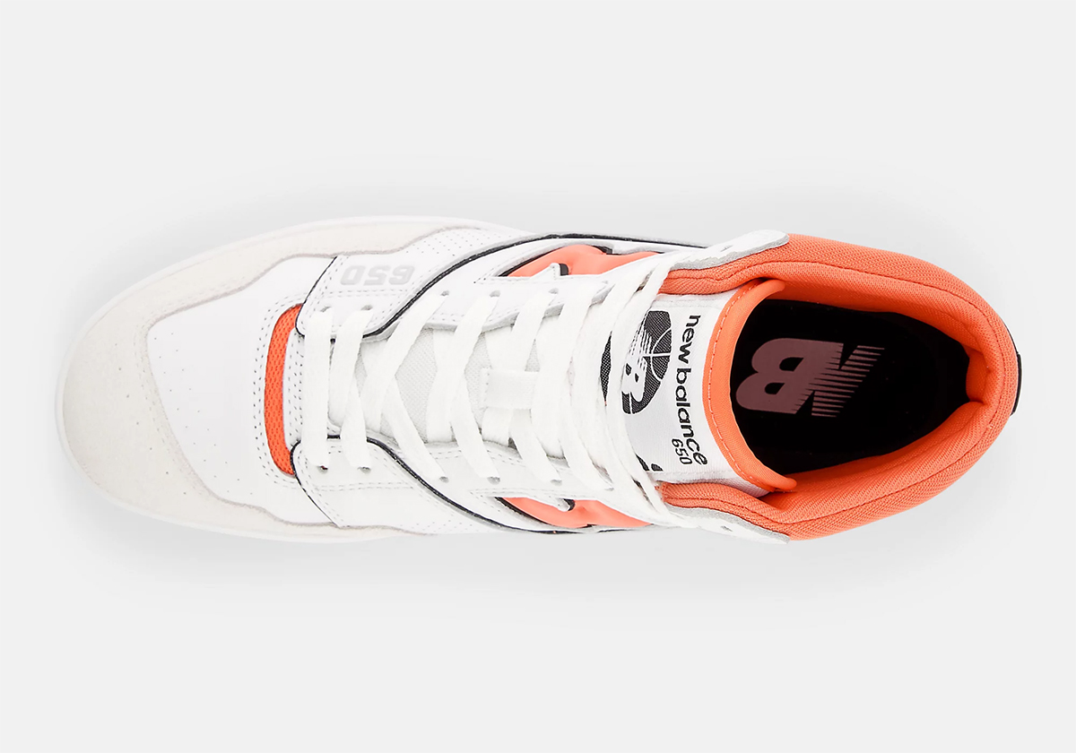 New Balance 650 White Orange Bb650reb 4