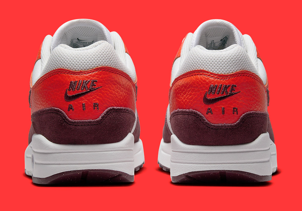 Nike Air Max 1 Summit White Burgundy Crush Picante Red Fn6952 102 7