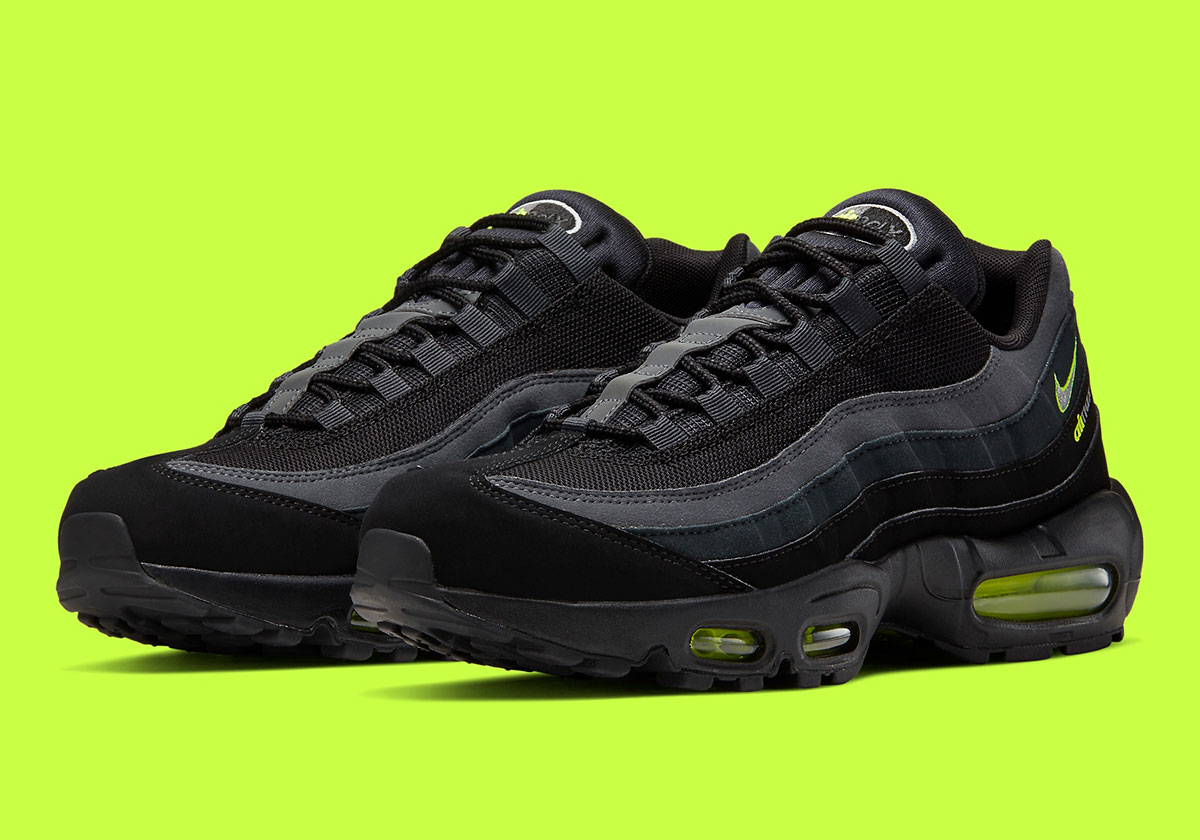 Nike Air Max 95 Black Volt Retro Logo Cv1635 002 1