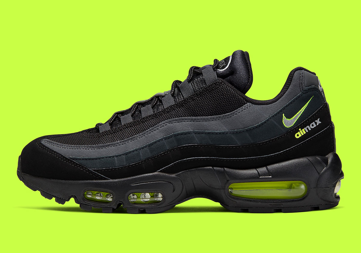 Nike Air Max 95 Black Volt Retro Logo Cv1635 002 6