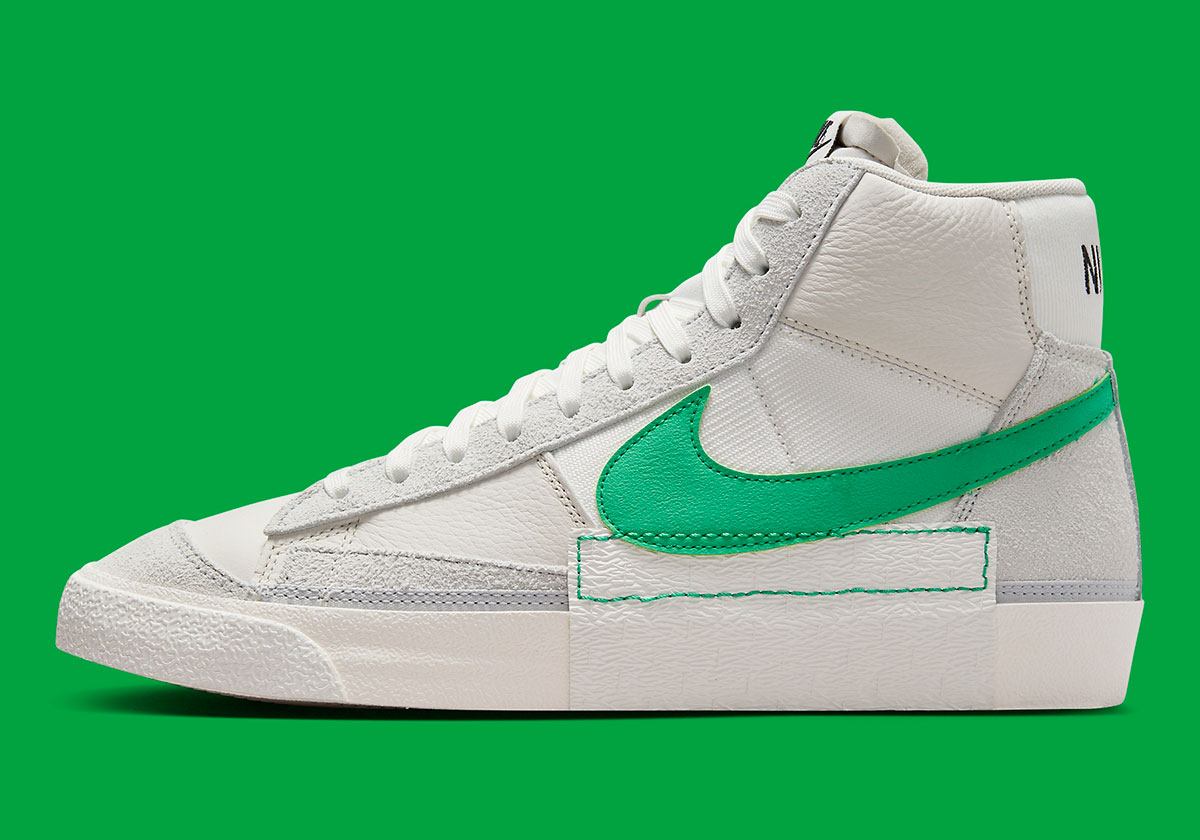 Nike Blazer Mid Pro Club Pure Platinum Summit White Stadium Green Dq7673 004 2